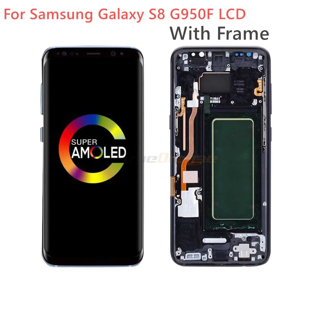ЖК-дисплей с рамкой для Samsung S8 сменный дигитайзер сенсорного экрана SAMSUNG Galaxy Plus G955
