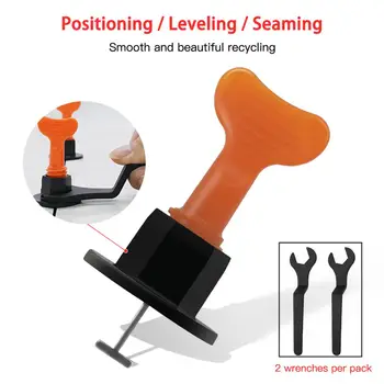 

NEW 50 Pc Alignment Tile Leveling Wedges Tile Spacers System Flat Ceramic Leveler for Floor Wall Construction Tools Locator