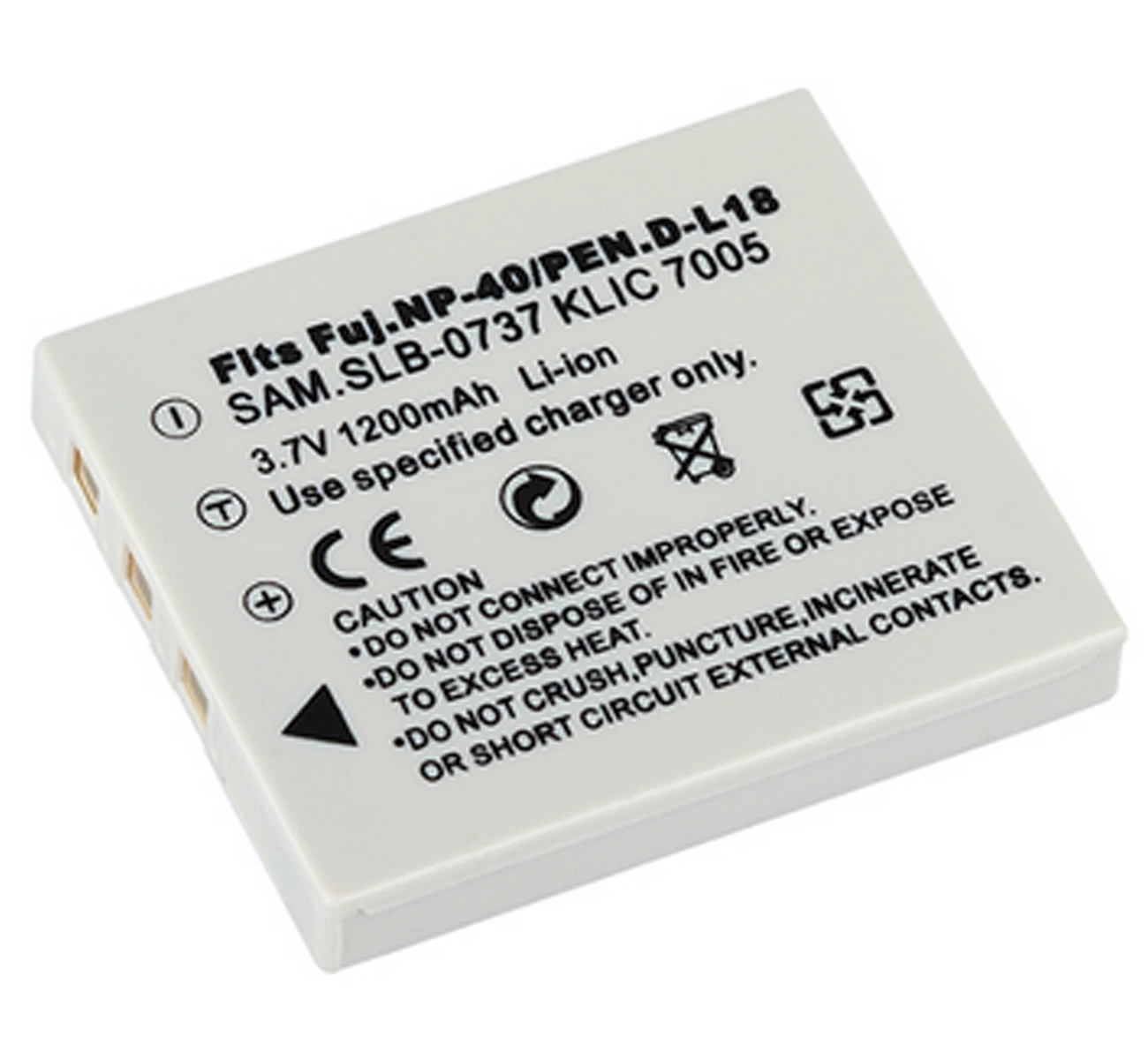 Battery Pack for Panasonic Lumix DMC-FX2 DMC-FX7 and Kodak EasyShare C763 Digital Camera