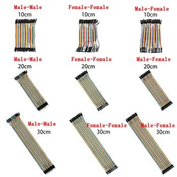 

Dupont Line 10cm/20CM/30CM Male to Male / Female to Male / Female to Female Jumper Wire Dupont Cable For arduino Diy Kit