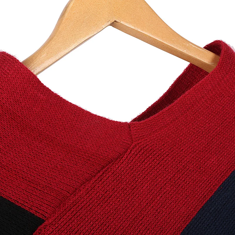 Pull Femme 2020 осень зима для женщин кисточка вязаный свитер пончо пикантные в полоску