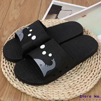 

Trend Cartoon Summer Slippers Ladies Home Slippers Non-slip Comfortable Slippers Sandals Men's Slippers Flat Shoes Beach Slipper