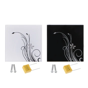 

Smart Wall Light Switch White Crystal Glass Panel 1gang 2way Luxury Touch Switch AC110-265V 86mm*86mm Home Hotel