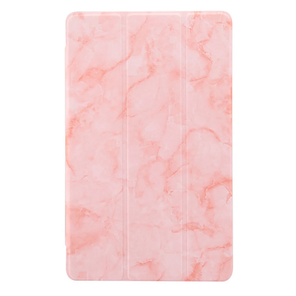 Ультра тонкий трехкратный умный чехол из искусственной кожи чехол подставка чехол для планшета Funda для Samsung Galaxy Tab A10.1 SM-T510/T515 выпущен - Цвет: Pink Marble