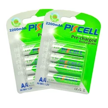 Bateria Self-Discharge-Aa-Batteries Pkcell Aa Pre-Charged Aa Nimh Ni-Mh 2200mah Low 2A