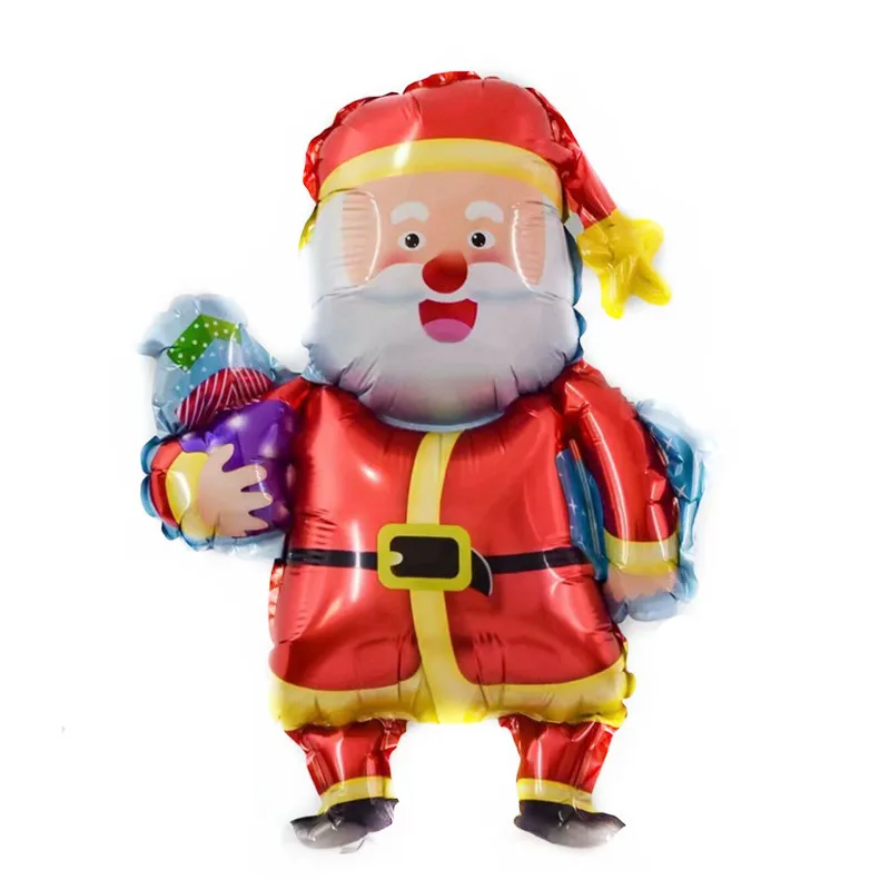 10 шт Мини Рождественские шары с утолщённой меховой опушкой, Globos Хэллоуина украшения, воздушные шары и снеговиком Лось Санта Клаус надувной шар игрушки - Цвет: Santa Claus 3