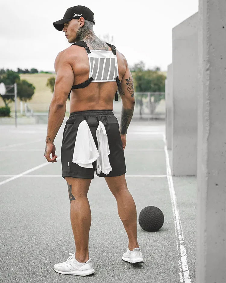 Американский бренд мужские спортивные рабочие шорты бодибилдинг пот шорты полотенце фитнес шорты для бега мужские шорты с принтом 3XL
