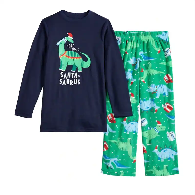 father son matching dinosaur pajamas