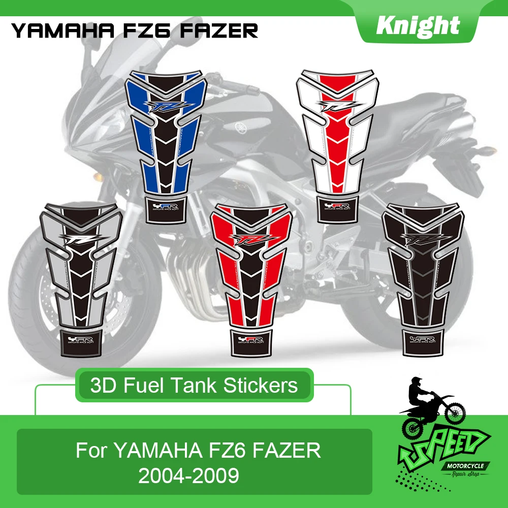 

3D Motorcycle Fuel Tank Pad Protective Sticker Fuel Tank Decal Fishbone Protective Sticker for Yamaha FZ6 Fazer 600 2004-2009