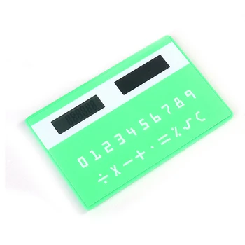 

Random Color portable Solar energy stationery card portable calculator mini handheld ultra-thin calculator