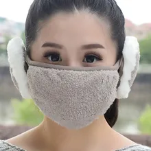 Теплые женские плюшевые пушистые теплые меховые наушники для женщин и девушек, зимние наушники