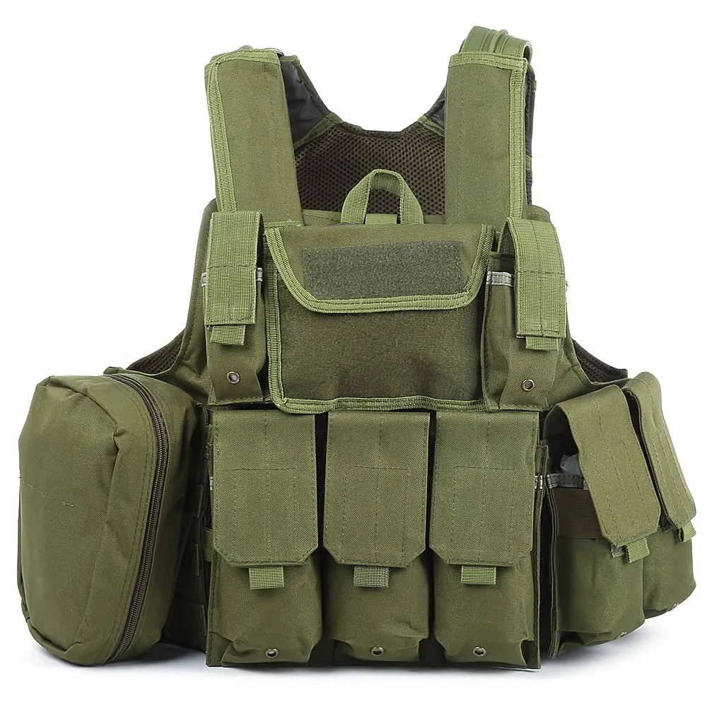 Camouflage Hunting Military Tactical Vest Amphibious Battle Combat Airsoft Molle Bullet Assault Plate Carrier Safety | Безопасность и