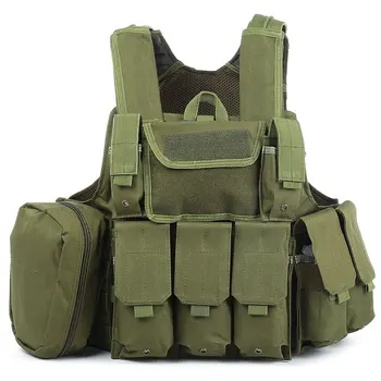 

Camouflage Hunting Military Tactical Vest Amphibious Battle Combat Airsoft Molle Bullet Assault Plate Carrier Vest Safety Vest