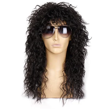 

AISI QUEENS Synthetic Wigs Black Long Kinky Curly Heat-Resistant Synthetic Wigs for Black Women Natural Full Wigs