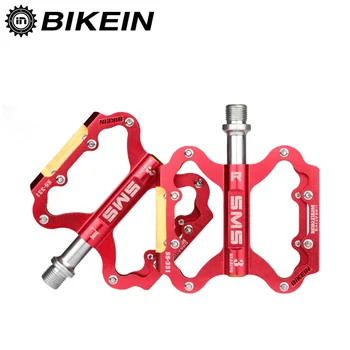 

BIKEIN Cycling MTB 3 Bearing BMX Bike Ultralight 9/16 Inch Multi-Colors CNC Pedals Bicycle Flat Pedals Mountain Bike Accessories