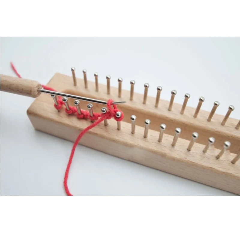 2 Pcs/Set 15cm Length Solid Wood Bending Needle Wooden Knitting Loom Hook DIY Tools Sewing Crochet Fittings