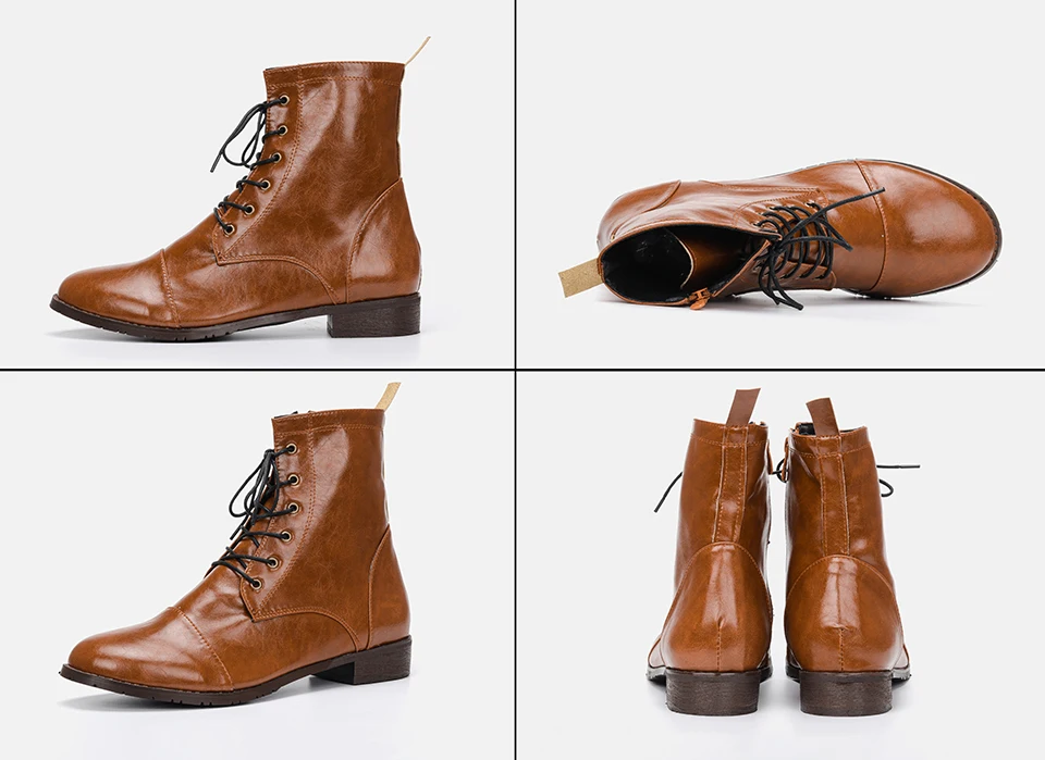 Мужские ботинки в стиле ретро; модные брендовые удобные весенние кожаные ботинки; размеры 38-48;# YSQA2