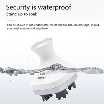 

Head massager scalp scratching kneading massage head grasping soul extractor waterproof automatic head massage claw