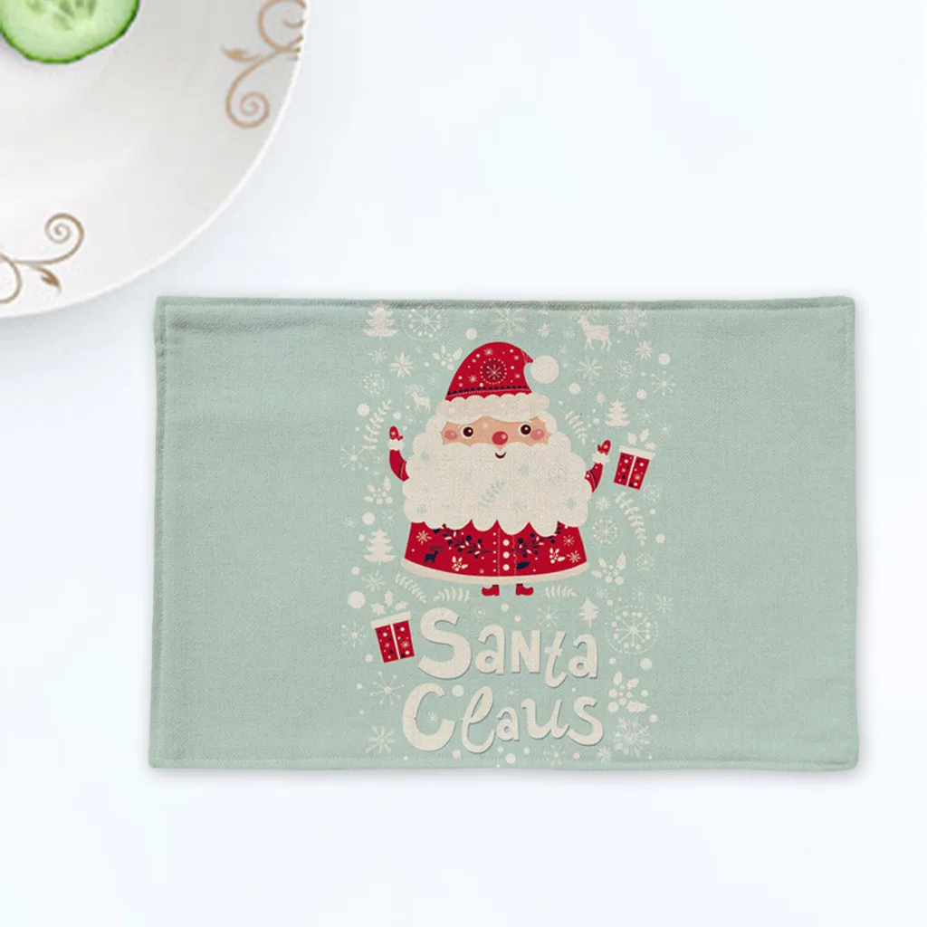Christmas Table Placemat Restaurant Hotel Creative Household Goods for dining table Xmas Decorations for home set de table F916
