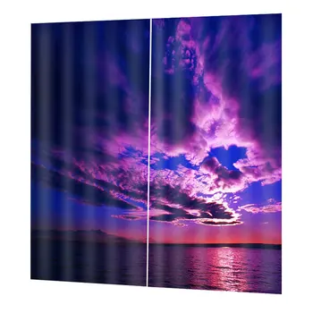 

Top Blackout Curtain Panel Window Screening Window Drapes 170*200cm Elegant Living Room Bedroom Decorative Curtains DZGT030