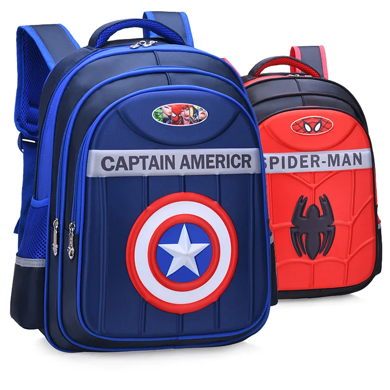

Super Hero 3D CHILDREN'S Rucksack Cartoon Kindergarten 1-4 Grade Bag 3-9-Year-Old Schoolbag