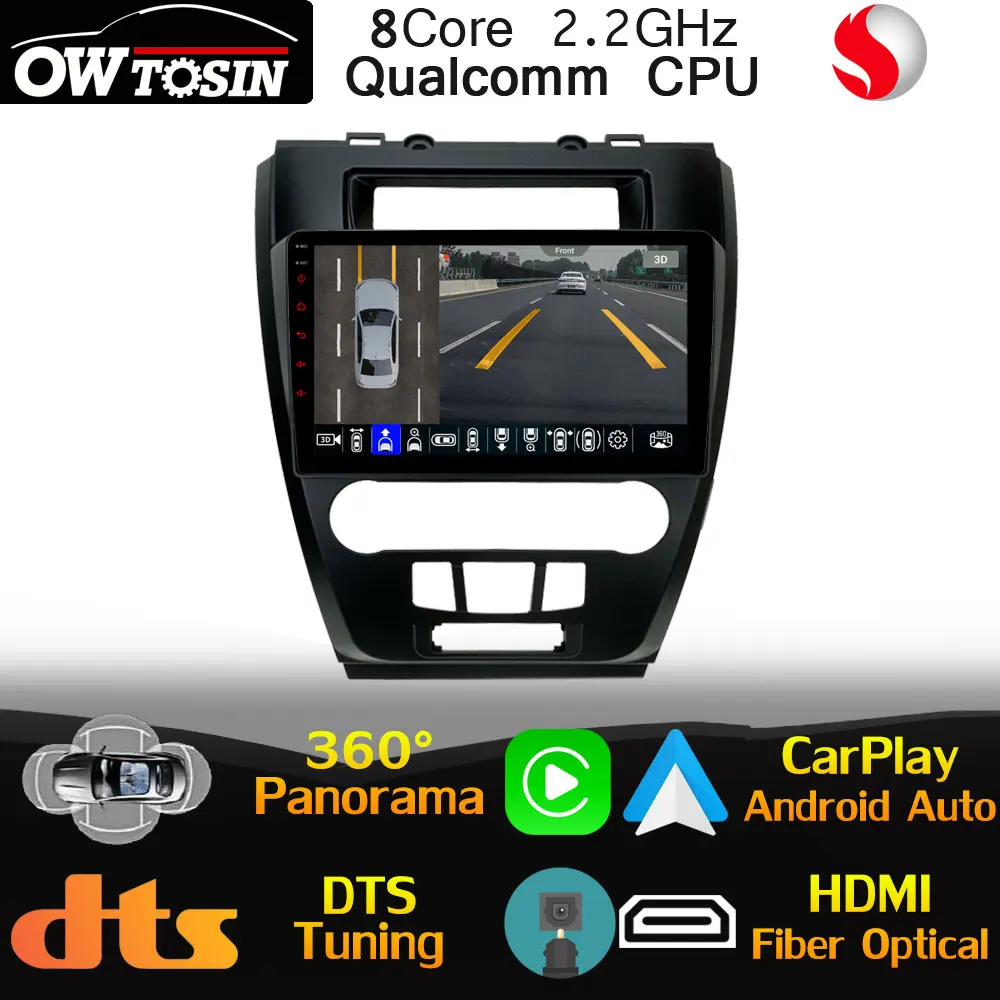 Автомобильный мультимедийный плеер Qualcomm 8Core Android для Ford Fusion SE SEL Mondeo 2009-2012 DTS HIFI