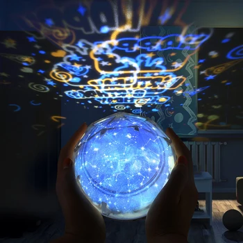 

Classic Rotating Night Light Multi-functional Practical Durable Sky Star Battery/USB Lamp Led Projector Bedroom Lighting