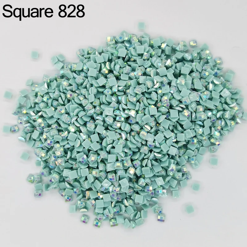 Colored AB Drills Square For 5D DIY Embroidery Rhinestone Colorful Mosaic Many Color Shinning Gift Make Diamond Painting 