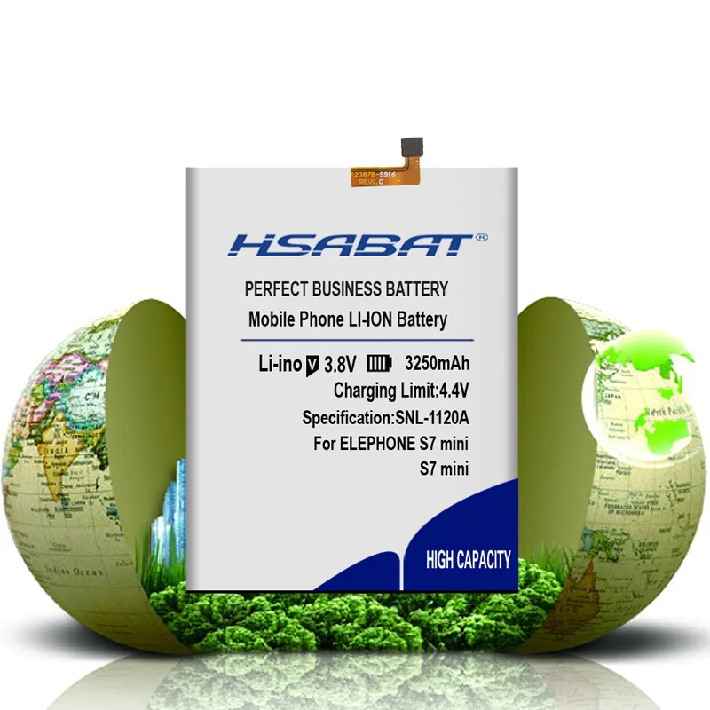 HSABAT S7 mini 3250mAh батарея мобильного телефона для Elephone S7 MINI S7mini батареи