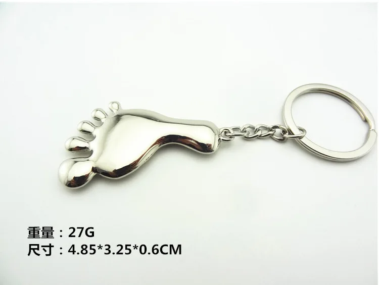 Creative Small Gifts Cute Cool Little Feet Keychain Exquisite Pendant Engraved Lettering LLOGOG018