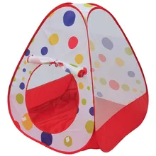 Детская палатка, игрушки для детей и младенцев, игровой домик, простая, с четырех сторон, складывается в горошек