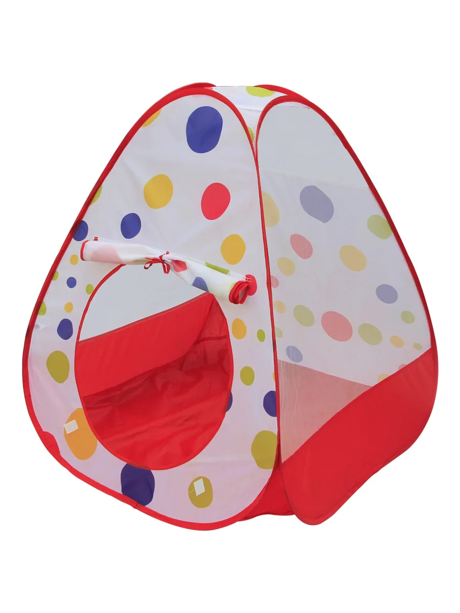 

Children Tent Toys for Children And Infants Game House Simple Four Sides Account Foldable on Behalf of Dotted