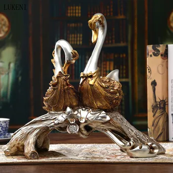 

Resin Crafts European-style Swan Wine Cabinet Decoration Decoration Luxury Fashion Practical Home Furnishing Creativity