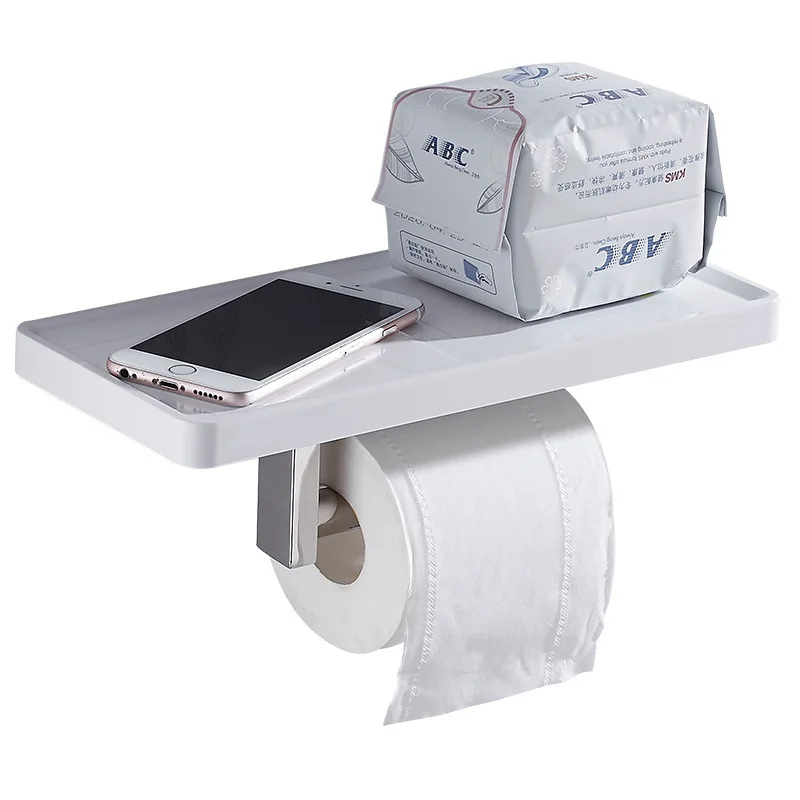 

Cross Border Optimization Hole Punched Bathroom Mobile Phone Stand Tissue Box Stainless Steel Roll Paper Box Bathroom Toilet Pap