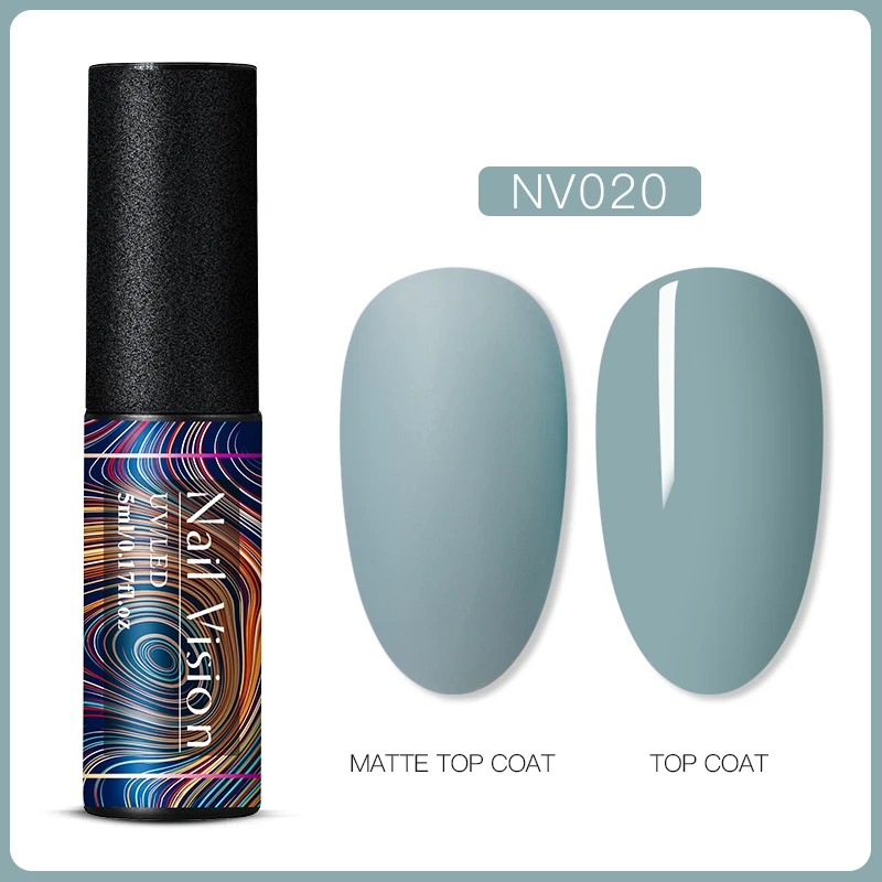 Nail Vision 60 цветов Матовый УФ-гель для ногтей 5 мл чистый цвет матовое верхнее покрытие Впитывающее полуперманентный Гель-лак для ногтей - Цвет: S06615