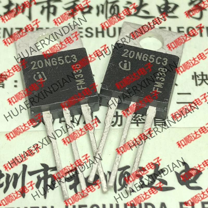 5 шт., новые оригинальные кнопки 20N65C3 SPP20N60C3-220 650V 20.7A