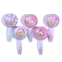 Pattern Unicorn Comb Smooth Hair Brush Cartoon Cute Airbag Massage Comb Plastic Glitter Creative Comb Children Gift for Girl 1