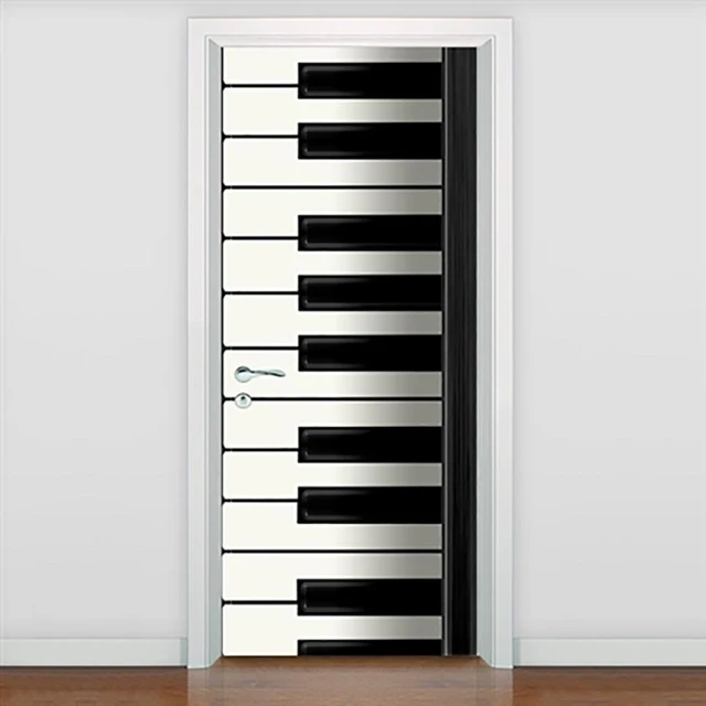Canvas Prints Pictures Door Piano Key Decor Stickers Self Adhesive For  Living Room Waterproof 3D Mural Renovation Funny Decals - AliExpress