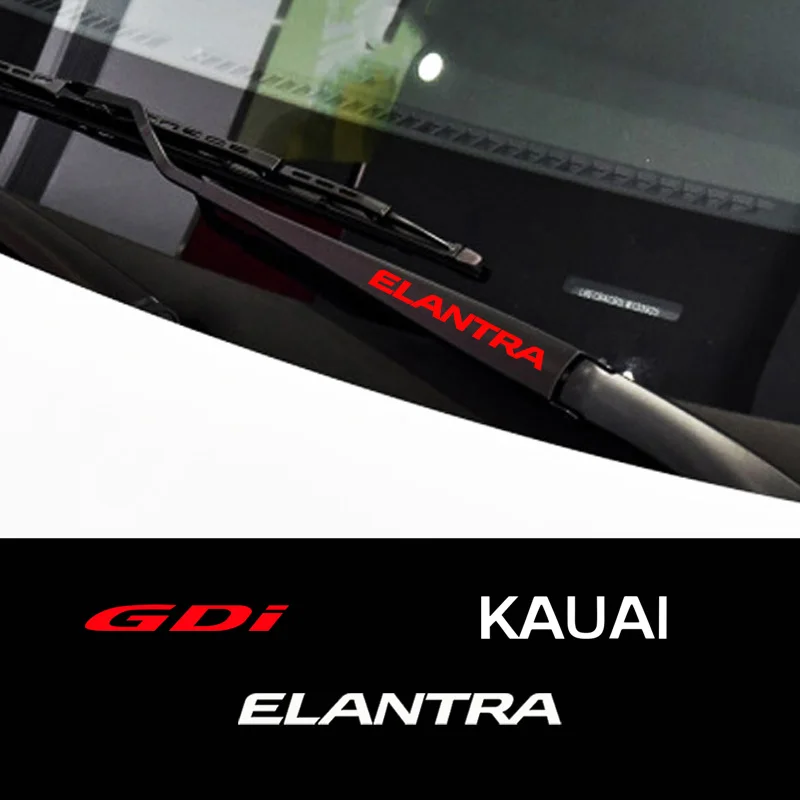4PCS Car Window Wiper Stickers Auto Decor Decals For Hyundai Elantra Gdi Kauai Reflective Vinyl Accessories | Автомобили и