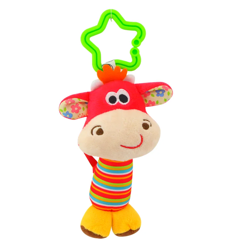 Baby Stroller Plush Toys Plush Bed Hanging Toys Stroller for Dolls Mobile Toy to Crib Rustle Rattle Toys Educational Toys 0-12