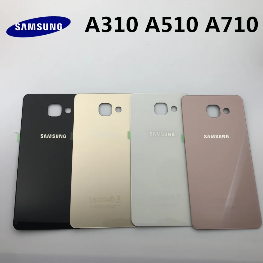 Задняя крышка для samsung Galaxy A3 A5 A7 A9 A310 A510 A710 A910, чехол с клейкой наклейкой