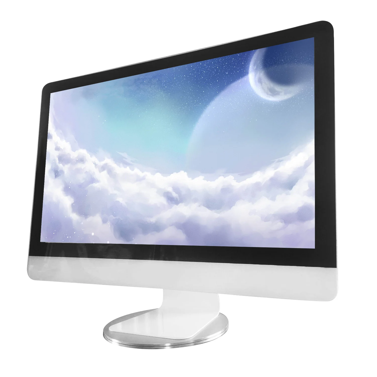 

Besegad Computer Monitor Stand 360 Degree Rotation Non-slip Aluminum Monitor Base Dock for Apple iMac Mac Television Projector