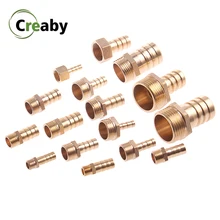 Tubo di Raccordo in ottone 6 millimetri-25 millimetri 8 10 millimetri Hose Barb Coda di 1/8 "1/4" 3/8" 1/2 "3/4" 1 "BSP Connettore Maschio di Rame Giunto Accoppiatore Adattatore