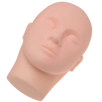 

Massage Mannequin Head Flat Eye Facial Eyelash Eyelash Extension Makeup Practice Cosmetic Model Professional Training Heads Tool