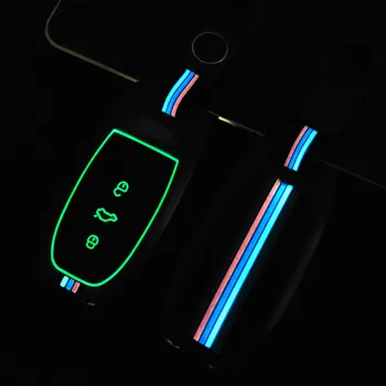 Cover per chiave/telecomando per Audi A1 A3 A4 A5 A6 A7 A8 Quattro Q3 Q5 Q7 2009-2015 proteggi Set accessori portachiavi - Custodia protettiva per chiave intelligente a distanza per Audi A1 A3 A4 A5 A6 A7