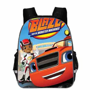 

Cartoon Blaze And The Monster Machines Print Backpack For Boys Children School Bags Backpacks Kids Kindergarten Bookbag