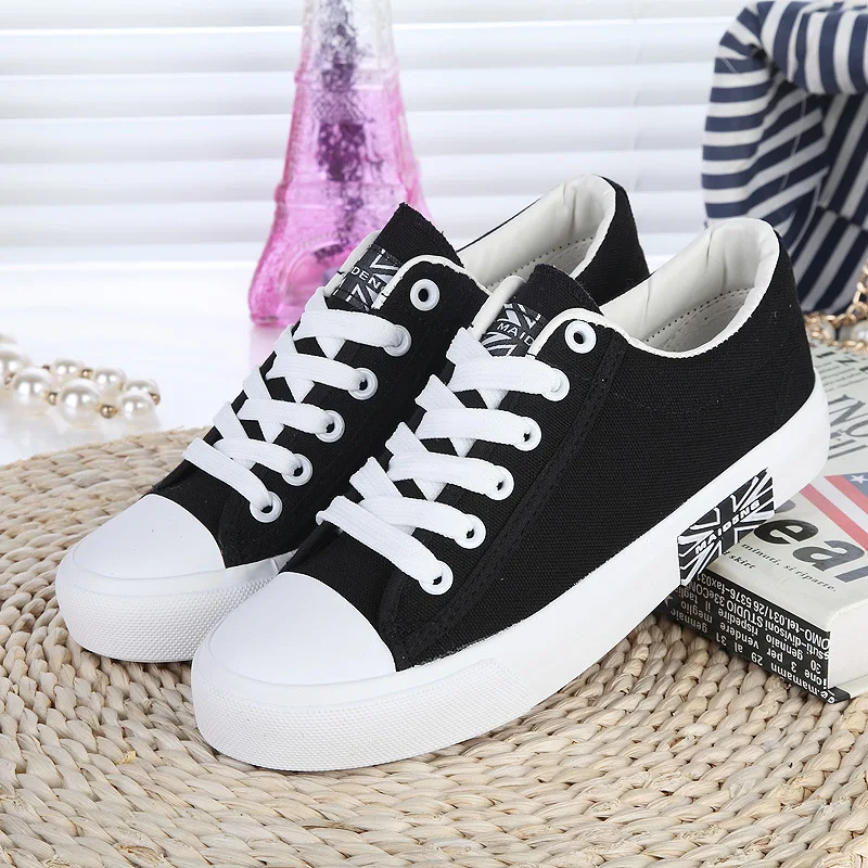 Туфли мужские парусиновые на шнуровке дышащие с флагом повседневная обувь для