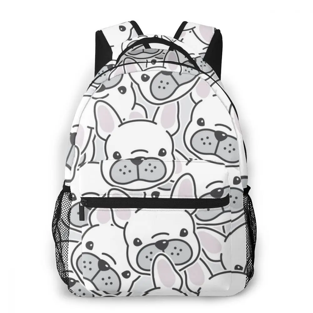 

OLN Children Backpacks School Bag For Boys French Bulldog Puppy Face Dog Head Pattern Teenagers Schoolbag Student Bookbags