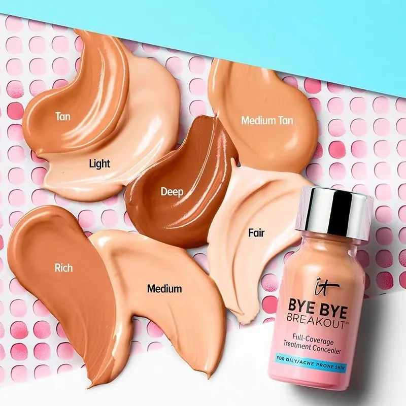 

Face Concealer Makeup Cream Full-Coverage Matte Base Treatment Concealer for Oily/Acne Prone Skin Fourdation It Cosmetics