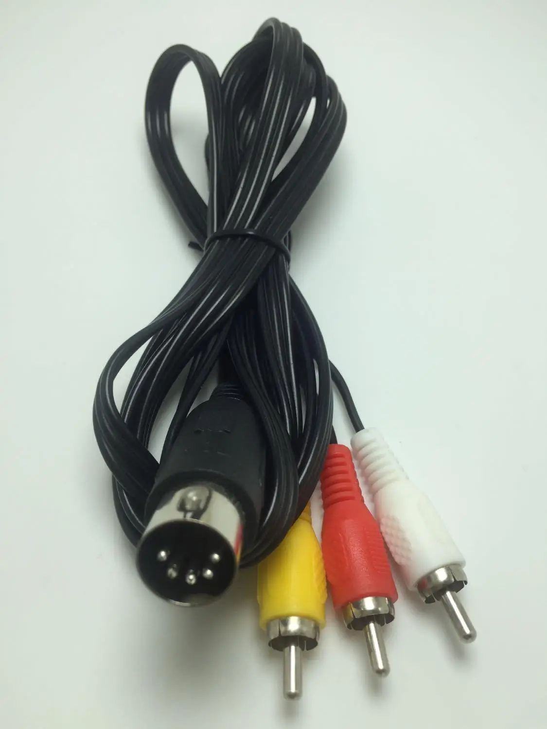 

100pcs new style 5 Pin Female Din Plug to 3x RCA Phono Male Plugs Audio Cable